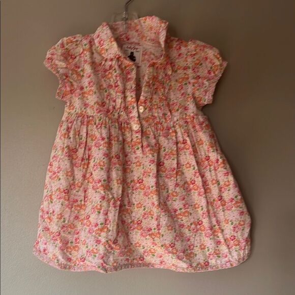 GAP Floral Baby Dress in Pink and Orange - Picture 1 of 4